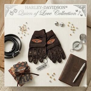 Harley-Davidson Men's Burning Skull Tech Gloves